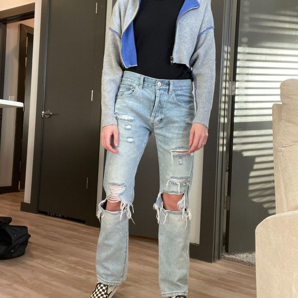 PacSun Vintage Loose Ripped Straight Leg Womens Jeans